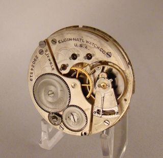 93 Years Old Running Movement Elgin 15 Jewels Open Face Size 16s Pocket Watch