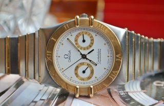 Omega Constellation Chronometer Day/Date 18k Gold/Steel Gents Watch - WOW 2