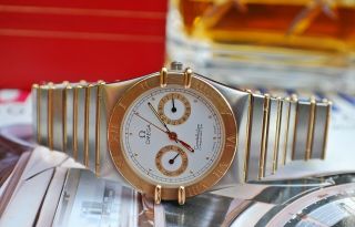 Omega Constellation Chronometer Day/Date 18k Gold/Steel Gents Watch - WOW 6