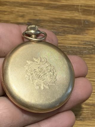 Vintage Elgin Pocket Watch 10k Gold Filled 3
