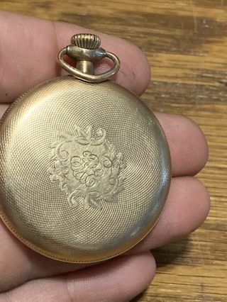 Vintage Elgin Pocket Watch 10k Gold Filled 4