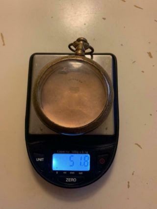Dueber Warranted 20 Yrs Pocket Watch Case 51.  6 Grams Scrap