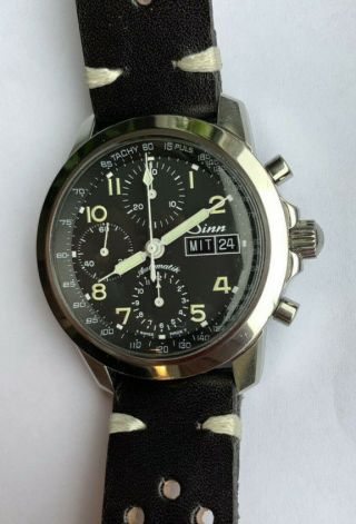 Sinn 103 Ty Chronograph Tachymeter Pulsometer Scale Day Date Valjoux 7750 40mm
