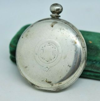 Vintage Fine 999 Silver Pocket Watch Henry Nathan & Co.  Spares Repairs? To Fix