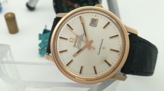 Omega Constellation Automatic - 18k Rose Gold & Ss - Men 