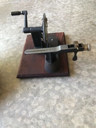 Little Gem Watch crystal Cutting Precision Machine Antique Maker Tool Hand Lathe 7
