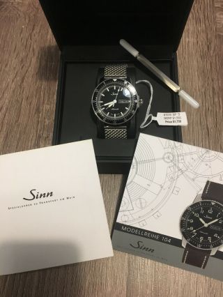 Sinn 104 St Sa W 41mm Automatic Pilot Watch W/ Box And Papers