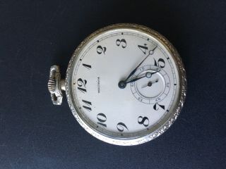 1924 Elgin 12s,  15j,  Open Face Pocket Watch Runs