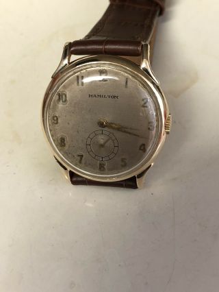 Vintage Men’s Hamilton 14k Solid Gold Watch