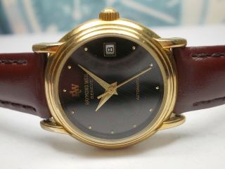 Raymond Weil Geneve Date 18k Gold Plated Auto Ladies Watch