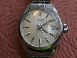 Rolex Ladys All Stainless Steel Ref.  6519 Vintage Wristwatch For The Watchmaker,