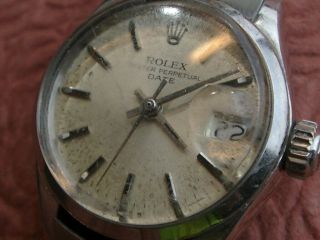 ROLEX LADYS ALL STAINLESS STEEL REF.  6519 VINTAGE WRISTWATCH FOR THE WATCHMAKER, 2