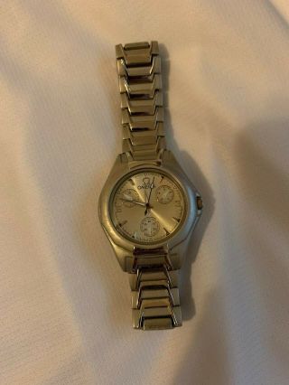 Vintage Omega Watch Unknown Model Silver Dial And Case