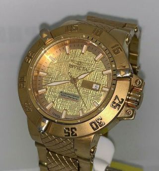 Invicta 5431 Subaqua Noma Swiss Made Automatic Gold Plated Bracelet Watch