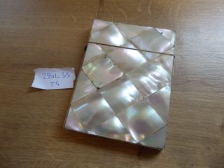 Antique Mother Of Pearl Card Case