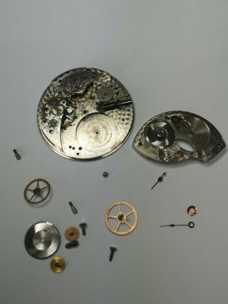 Waltham Royal 17j 12s Pocket Watch Movement Parts For Spares