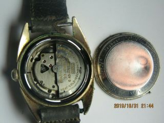 Vintage Men ' s Bulova L6 Automatic 23 JEWELS watch for parts/repair 92 6
