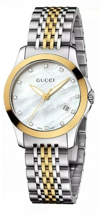 Gucci Watch - Ya126513 For Womens Two - Tone Stainless Steel 27mm