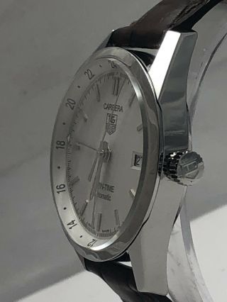Tag Heuer Carrera Calibre 7 Twin Time Mens Automatic Watch Exc Cond WV2116 LNIB 3