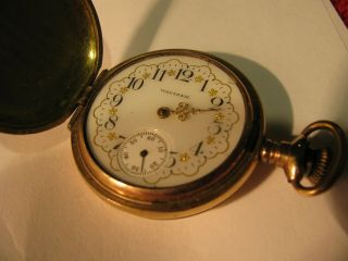 Antique American Waltham Watch Co.  Size 0s,  15 Jewel Hunting Casse Watch Ticks