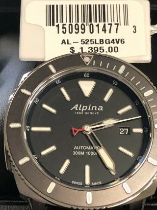 ALPINA Seastrong Diver 300 Automatic Men ' s Watch 525LBG4V6 Item No.  AL - 525LBG4V6 9