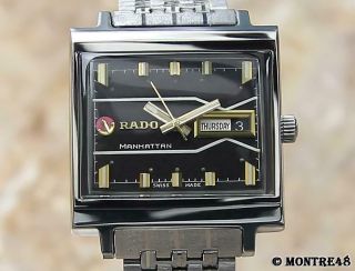 Rado Manhattan Swiss Made Vintage Automatic Mens Rare Vintage 1960s Watch O276