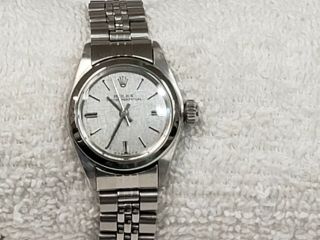 ROLEX OYSTER PERPETUAL STAINLESS STEEL WRISTWATCH SIGMA DIAL LADIES 4