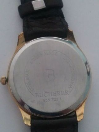 Mens Bucherer quartz watch 3