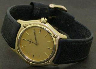 Ebel Heavy 18k Yellow Gold Elegant High Fashion 27.  3mm Midsize Quartz Watch