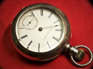 1887 Elgin 18s Pocket Watch For Repair Or Parts