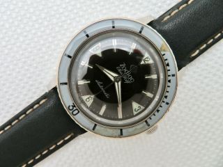 Mens Vintage Zodiac Seawolf Automatic Wristwatch No Date - Hack Set - Bakelite Bezel