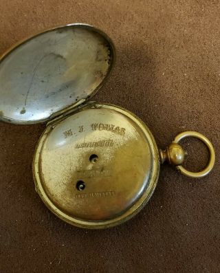 Vintage M J Tobias Liverpool Key Wind Pocket Watch 2