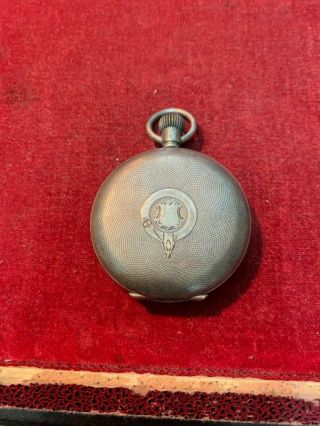 Antique / Old Full Hunter Gents Pocket Watch.  935 Fine Silver Case.  Non Magnetic