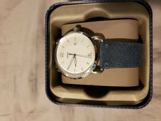 Fossil Men ' s The Commuter Three - Hand Date Blue Leather Watch FS5432 4