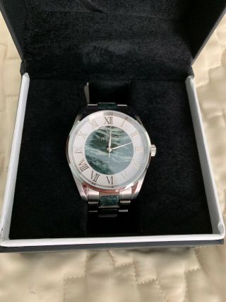 Vincero Mens Watch Green Marble Stainless Link