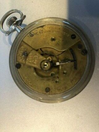 Antique Elgin Open Face Pocket Watch 7j Size 18s 1903 - 1920 2
