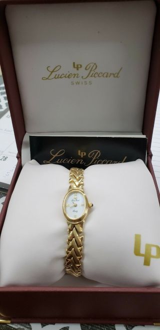 Vintage Lucien Picard 14k Gold Ladies Watch 23012
