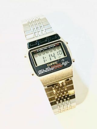 Vintage Empire Melody Men’s Lcd Alarm Chronograph Digital Wrist Watch (20051m)