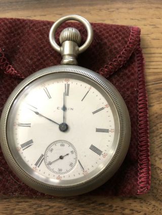 1906 Elgin Pocket Watch Grade 294 Model 5 Jewels 7j Size 18s Repair