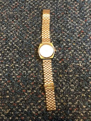 Nixon Minimal The Time Teller Rose Gold Tone Stainless Steel Quartz Unisex Watch