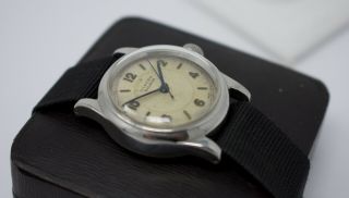 Vintage 1940s WWII Rolex Oyster Raleigh Stainless Steel Wristwatch 3