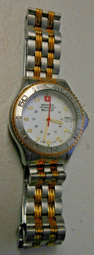 Wenger Swiss Military Watch Stainless Steel Gold Silver Men 