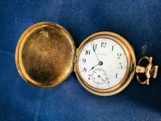 Vintage Elgin Pocket Watch W/ Philidelphia 20 Year Case