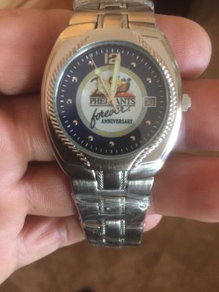 Pheasant Forever Anniversary Wristwatch.  Stainless Steel Water Resistant
