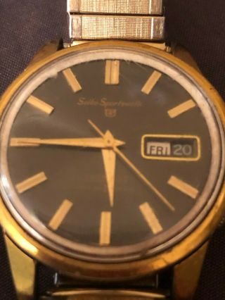 Vintage Seiko Sportmatic 5 Wrist Watch 21 Jewels - Not Running BATTERY?? 2