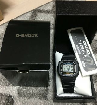 Casio G - Shock Watch Dw - 5600e - 1 First Type Fox Fire Standard Basic Japan