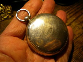 Pre - - 1860 - - Solid Silver - Keywind - Fusee - - Pocket Watch Case