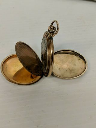 Antique Elgin Gold Filled Pocket Watch Full Hunter Case