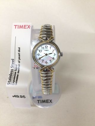 Timex Ladies Easy Reader Expansion Watch 2h901 Retail $49.  95