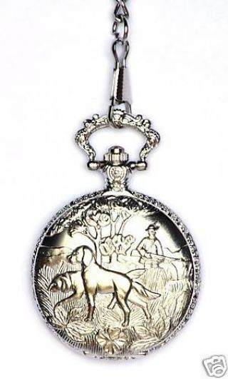Shooting Theme Collectable Pocket Watch Gift Boxed